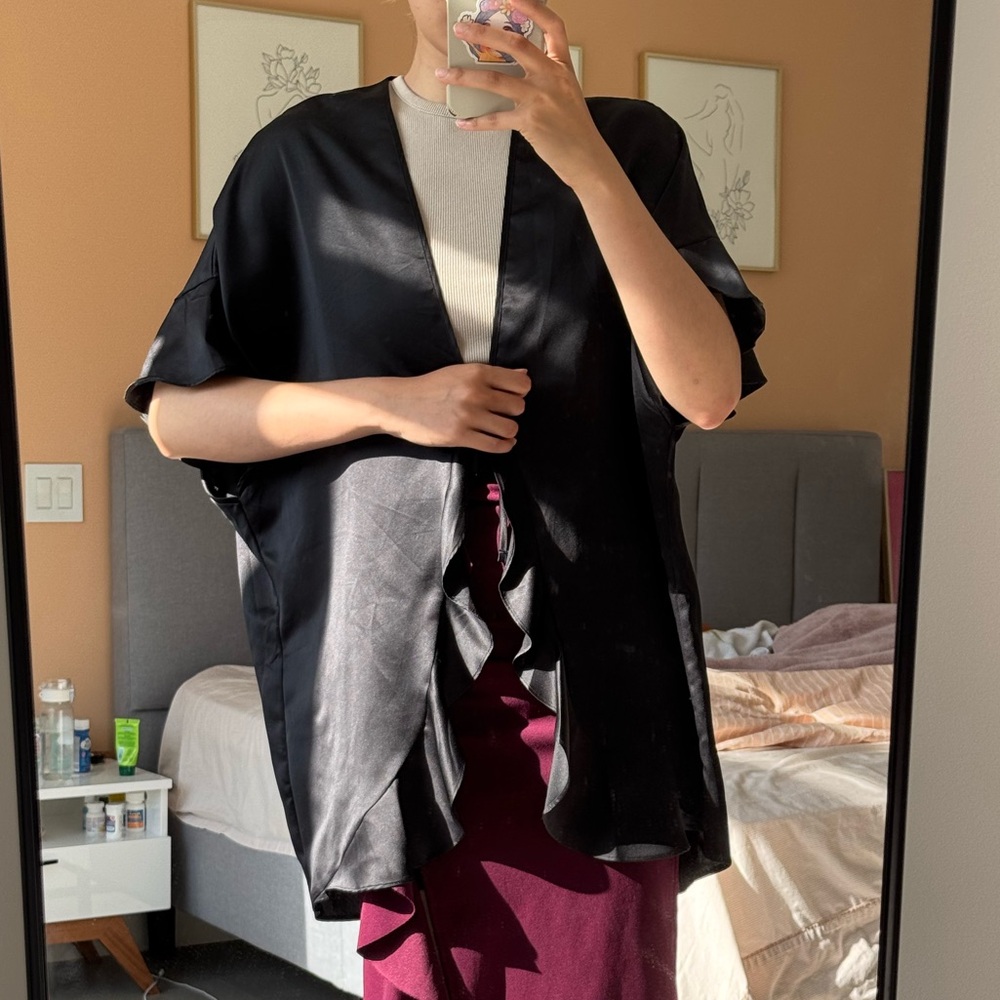 Victoria's Secret Black Kimono